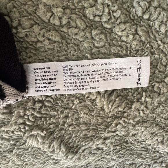 Eileen Fisher Striped Casual Pullover Cozy Sweater Size Small - Picture 6 of 6